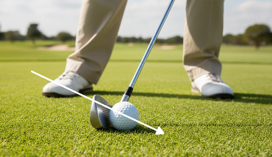downward swing with irons, Iron in Golf