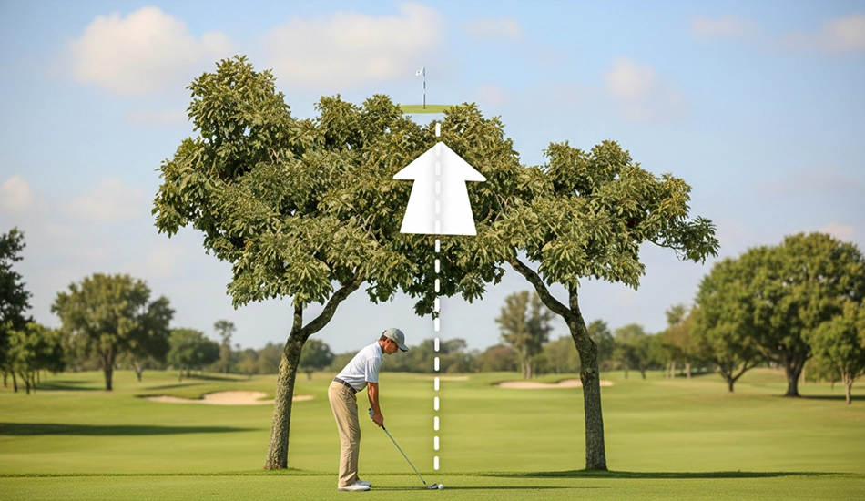 High Shot Over a Tree