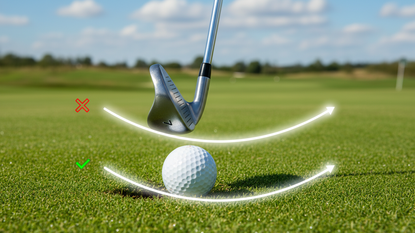 thin and topped shots indicate loss of golf swing sequence and poor lower body mechanics