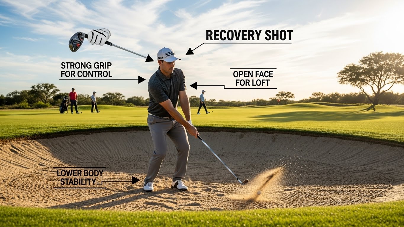 sand shot to recover